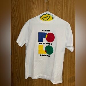 Polo by Ralph Lauren White Tee with Colorful Logo